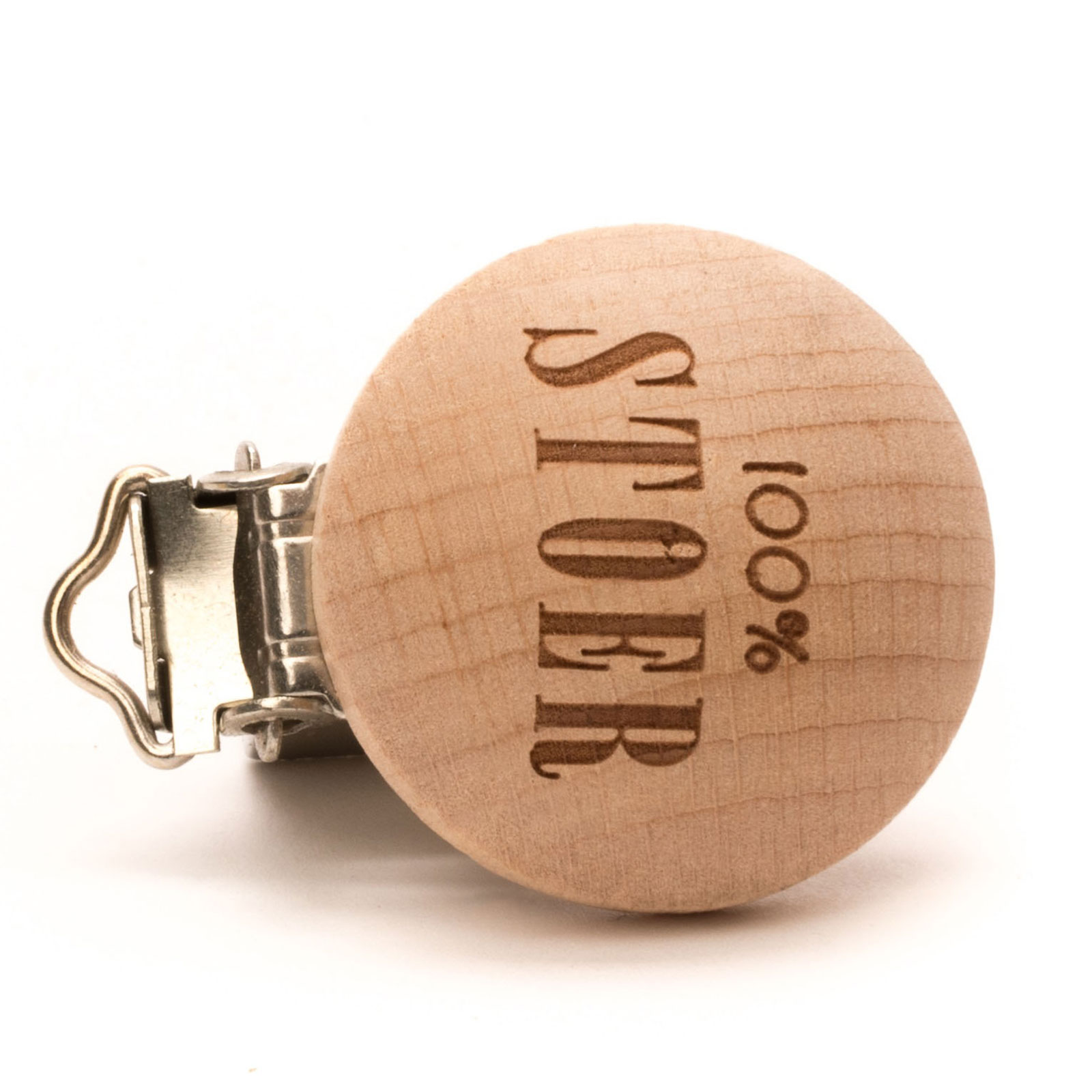 Durable 020.1055 Speenclip 100% Stoer 30mm Beukenhout,  2 stuks - Kaart