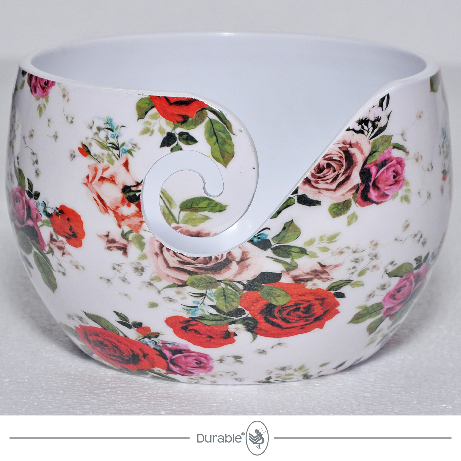 Durable 020.1073 Aluminium Yarn Bowl Roses - STUK