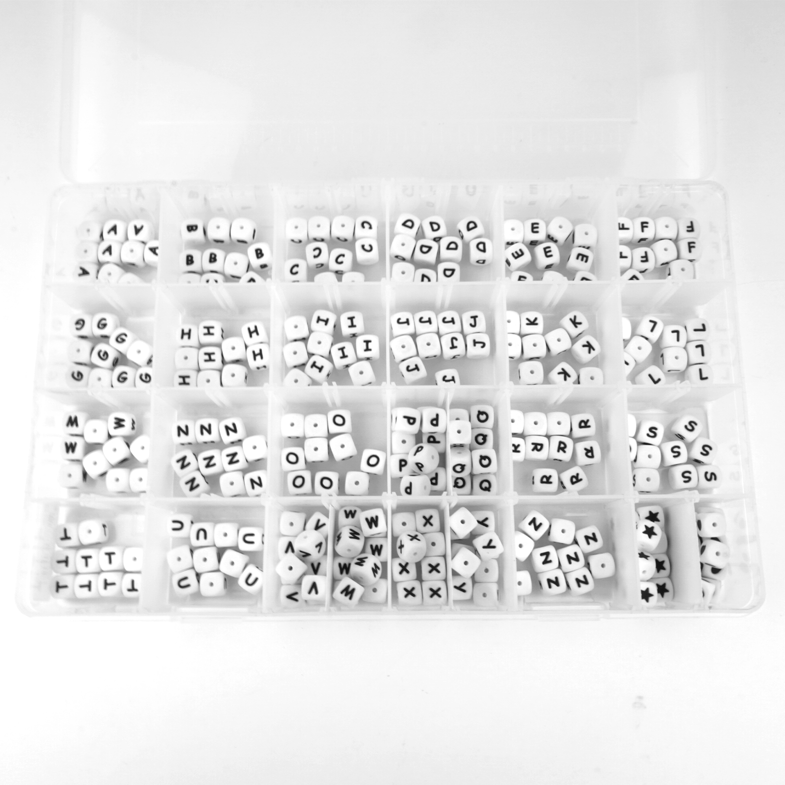 Durable 020.1105 Assortiment Siliconen Letter Kralen - Assortiment