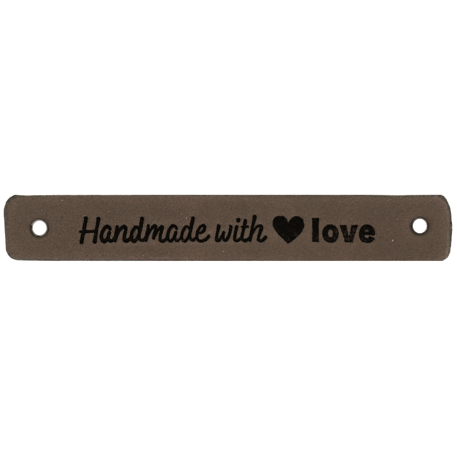 Durable 020.1180 Leren Label Handmade with Love  7 x 1 cm, 2 stuks - Kleur 003