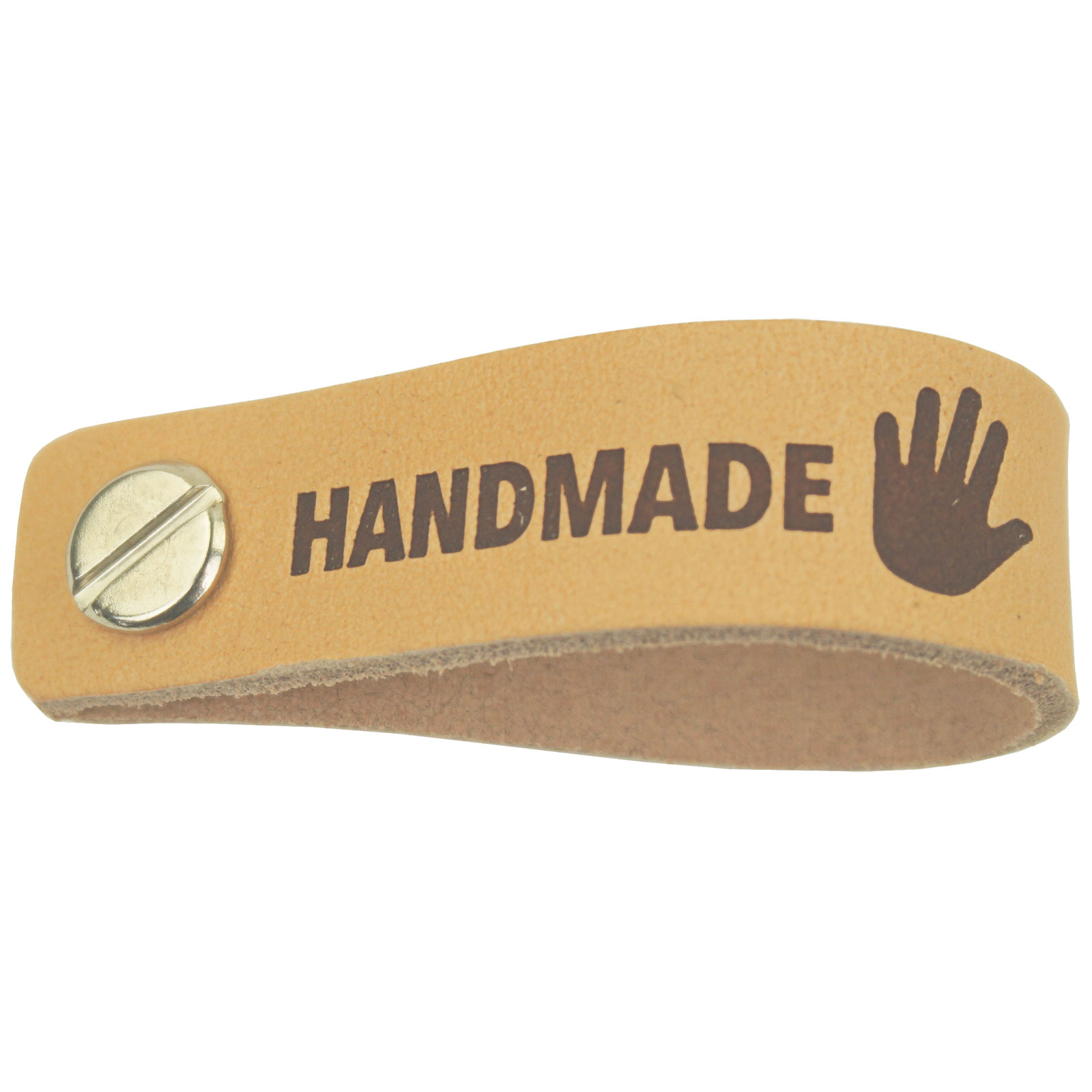 Durable 020.1220 Leren Label Handmade 12x1,5cm met schroefknoop - Kleur 001