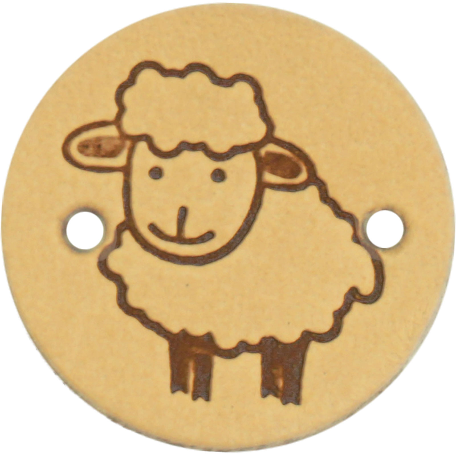 Durable 020.1243 Leren Label Sheep rond 2cm - Kleur 001