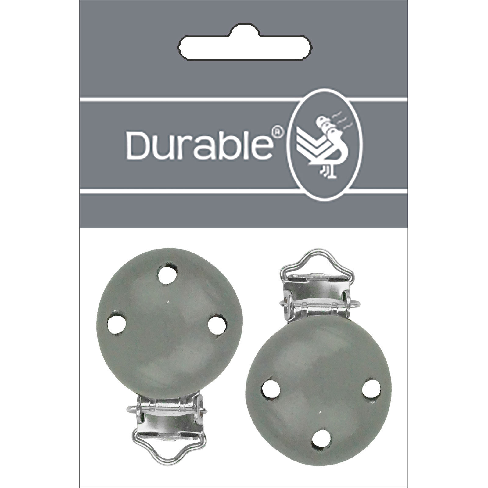 Durable 020.1296 Houten Speenclip rond kaart à 2 stuks - Kleur 002