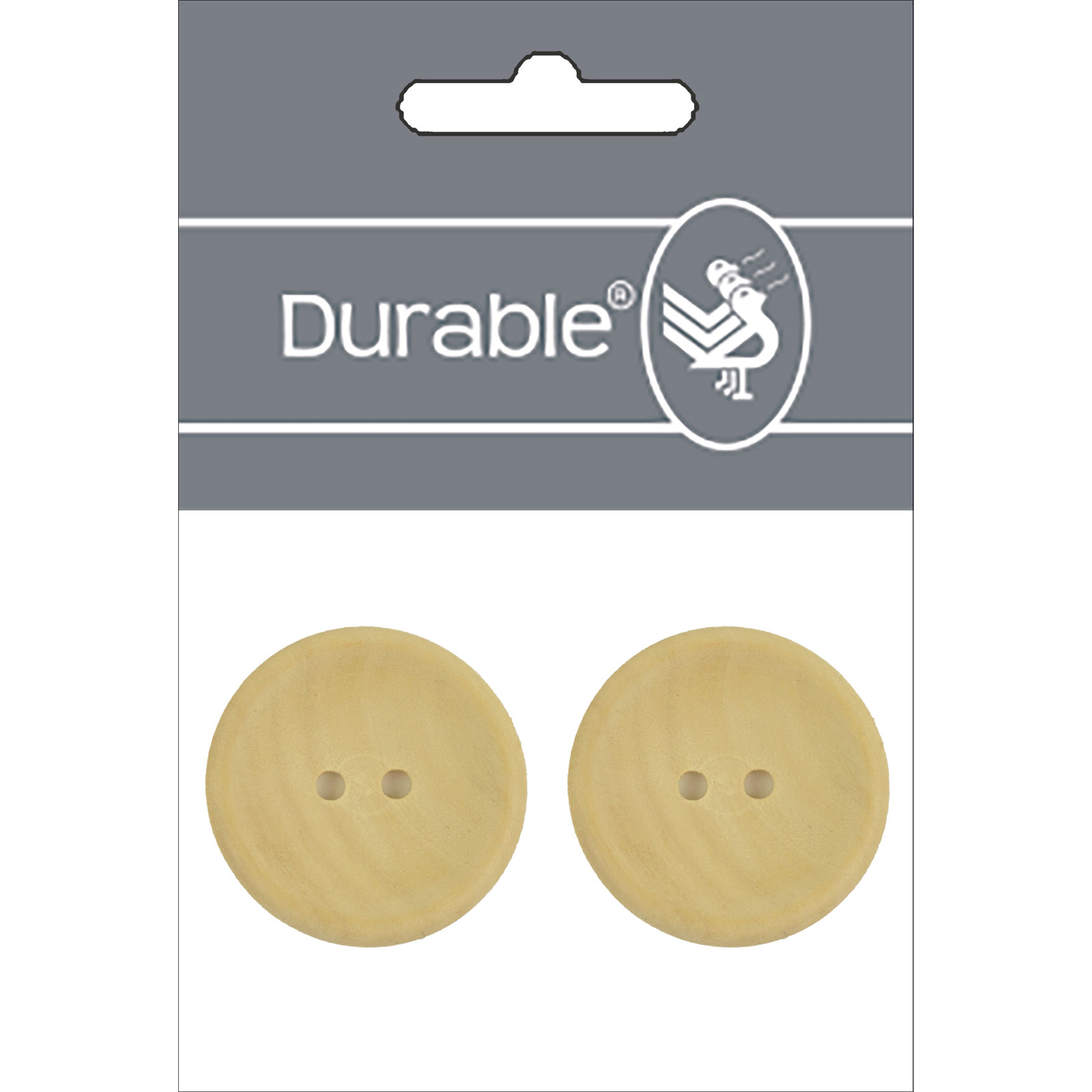 Durable 020.1299 Knoop blanco 30mm, 2 stuks - Kaart