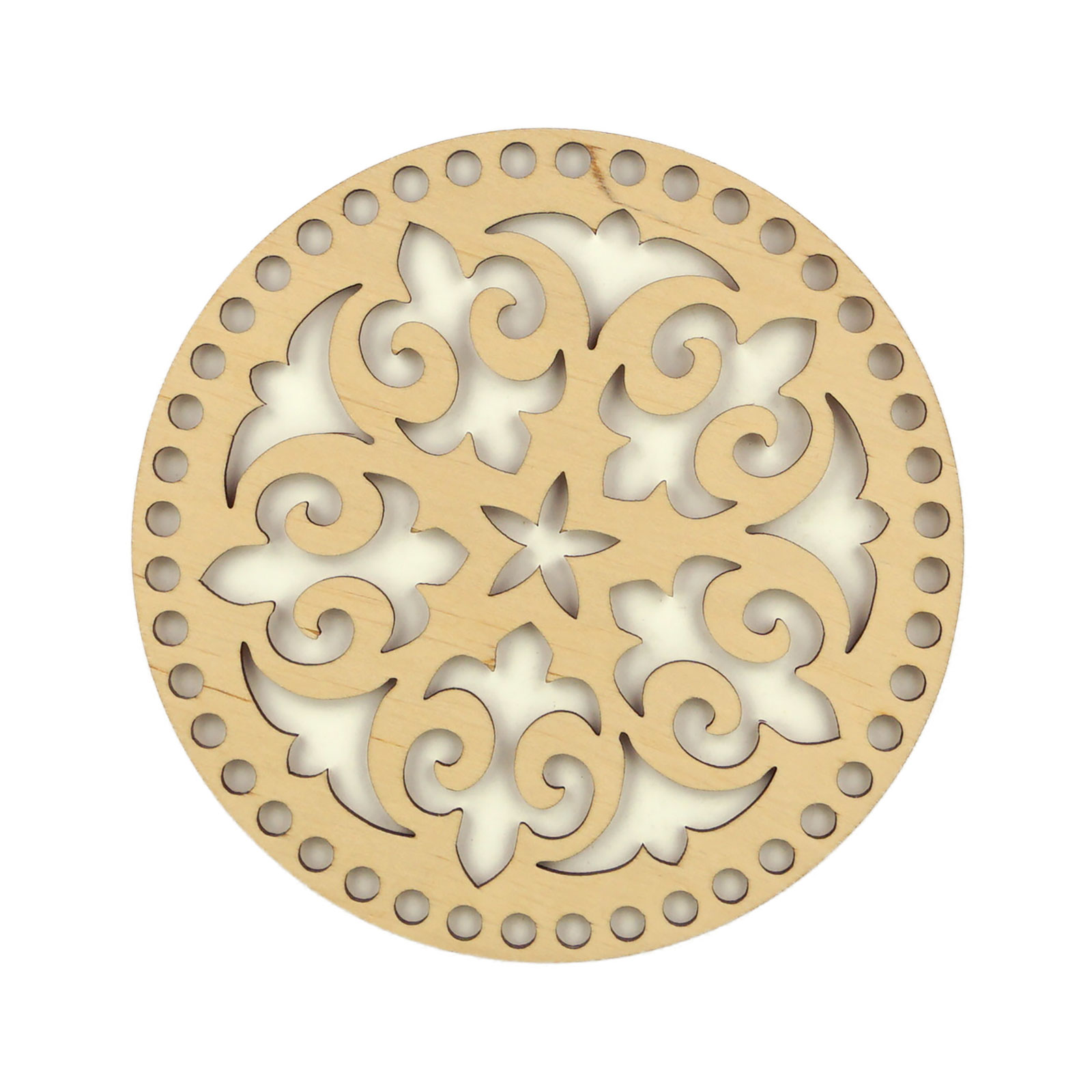 Durable Mandala Berkenhout 17cm, 7mm gaten - STUK