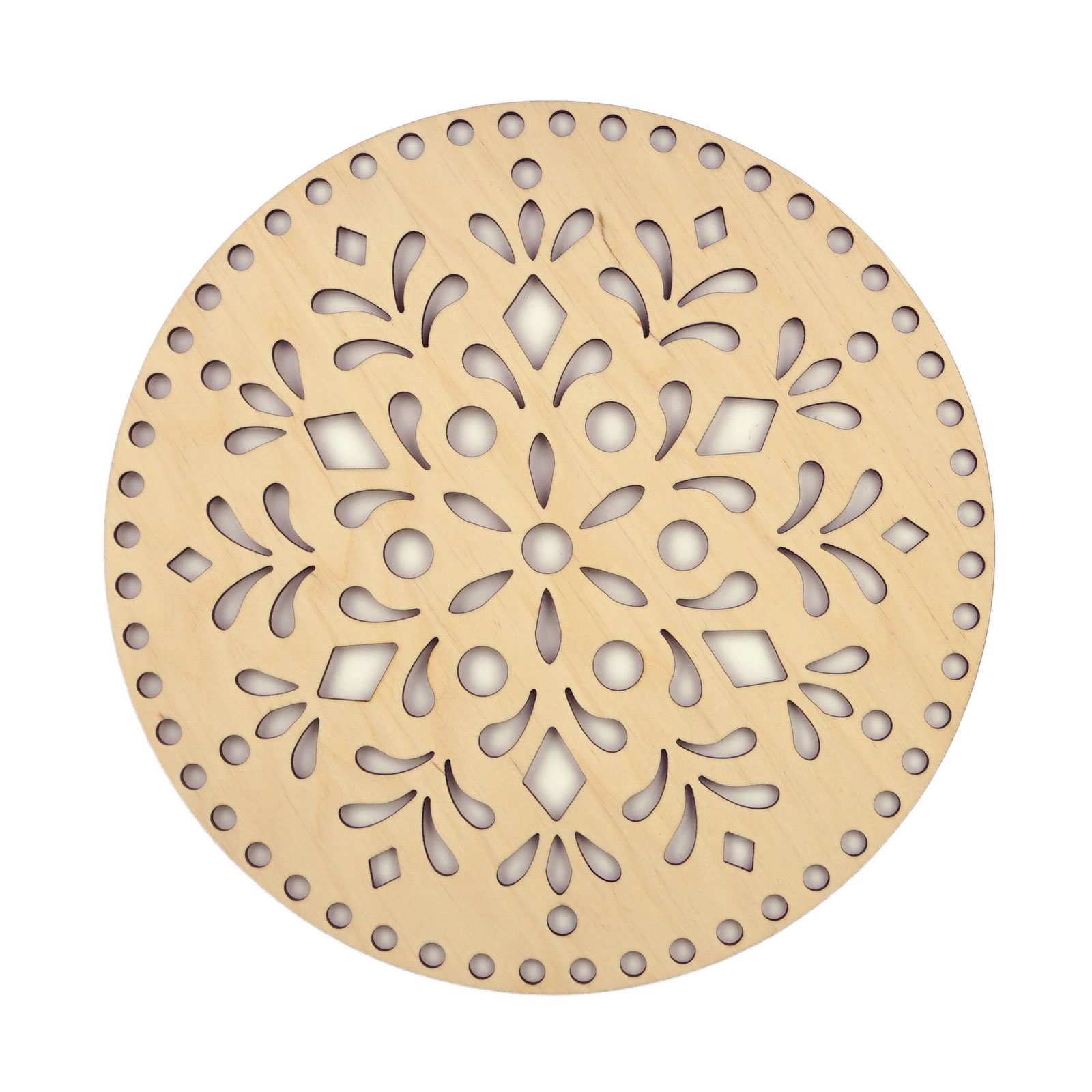 Durable Mandala Berkenhout 25cm, 7mm gaten - STUK