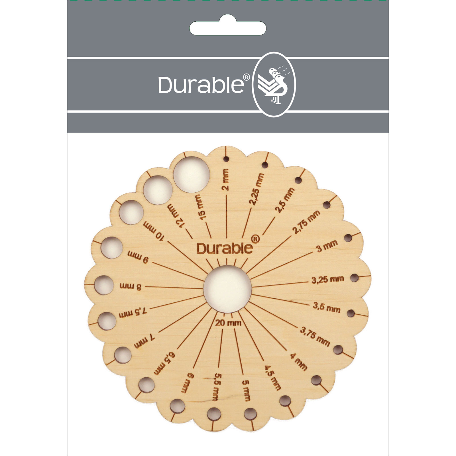 Durable Naalddiktemeter Bloem 12cm - Kaart