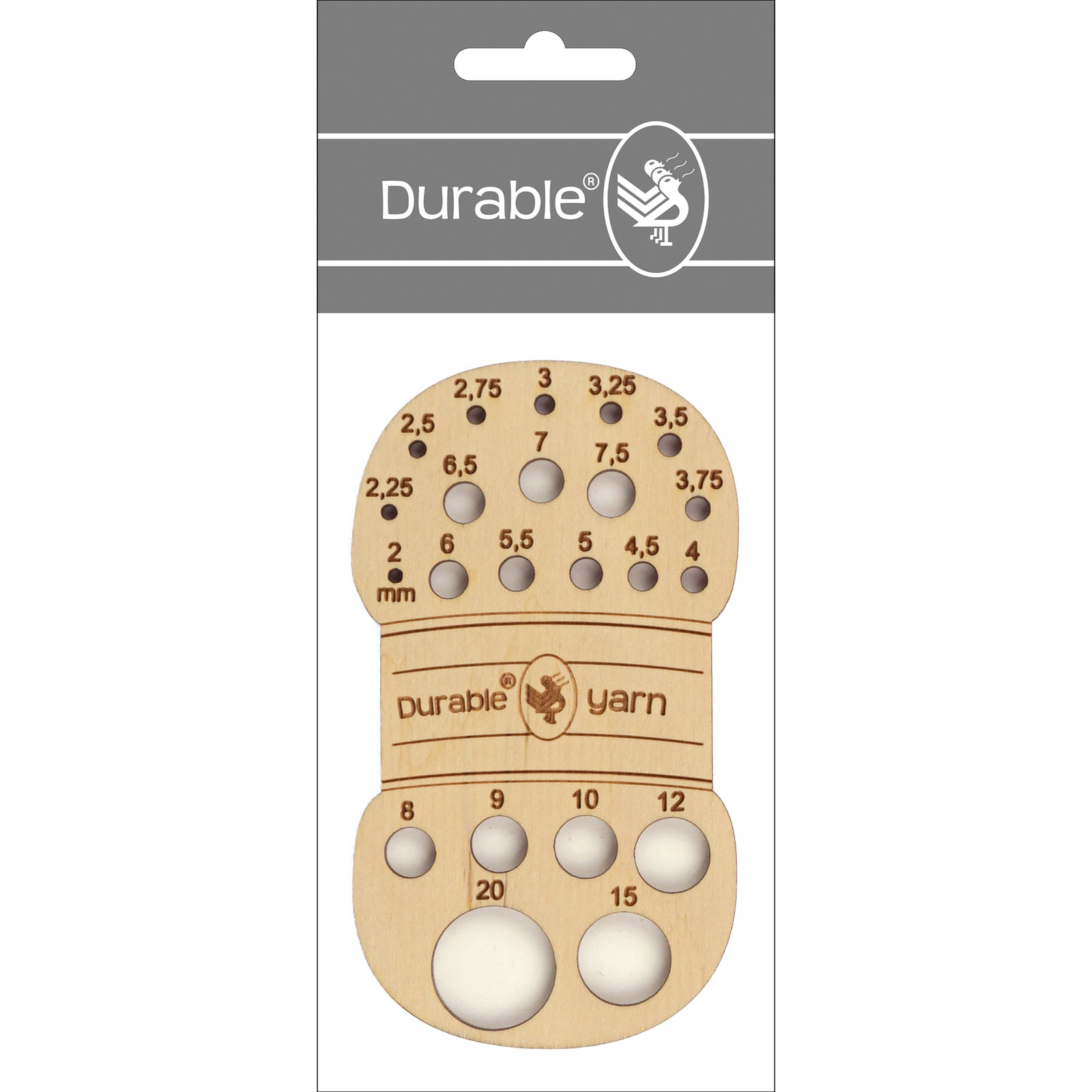 Durable Naalddiktemeter Garen bol 63x114mm - Kaart