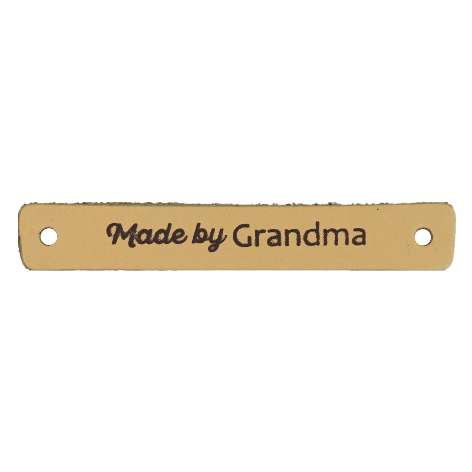 Durable 020.1327 leren label, Made by Grandma, 70x10mm - Kleur 001