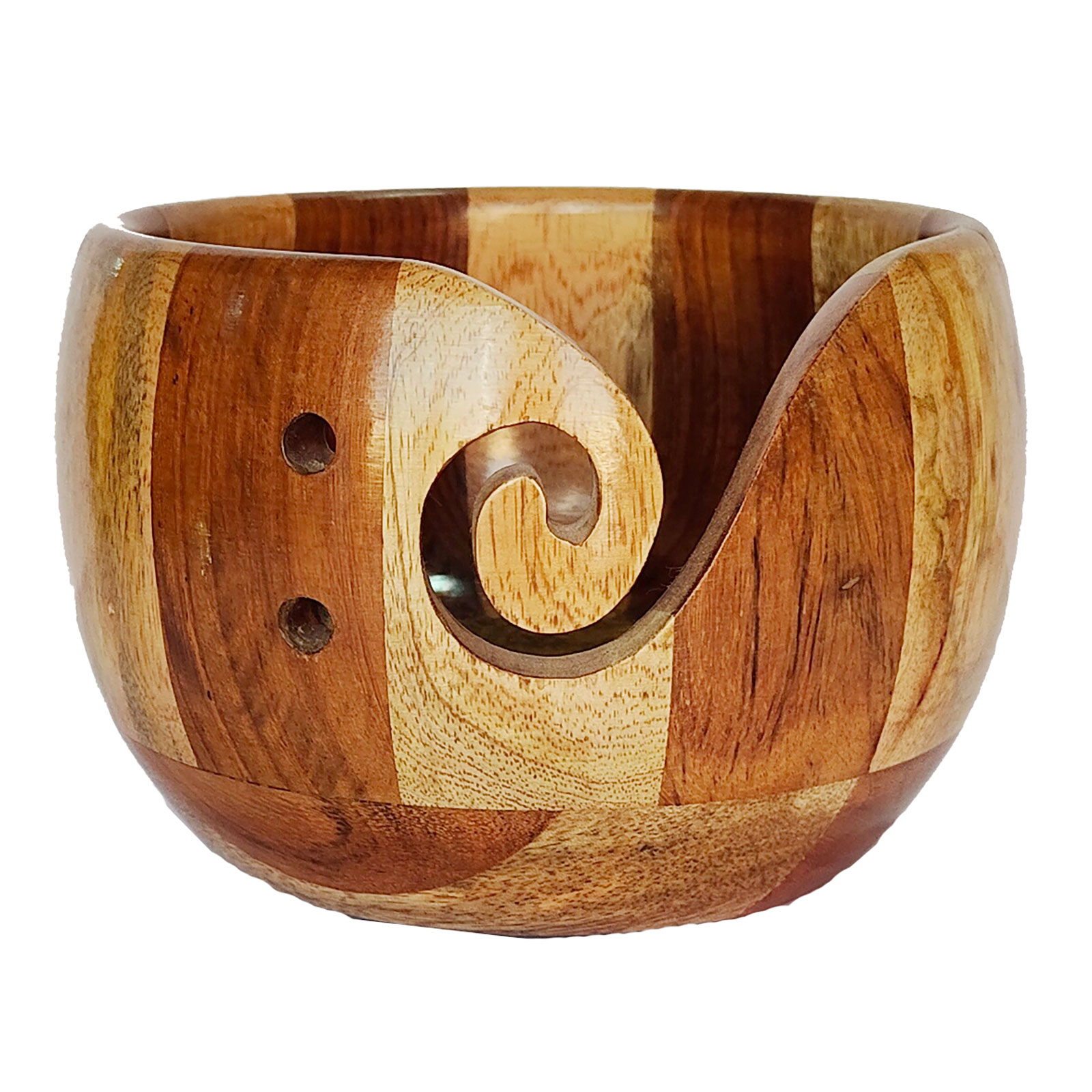 Durable garen houder 020.1342 Mango & Accacia hout 15.2 x 12.7 x 10.2 cm - STUK