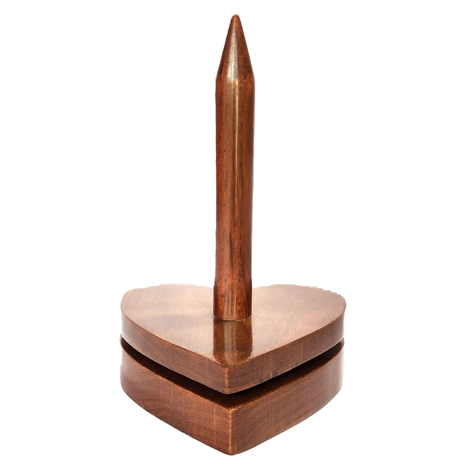 Durable garenhouder hart 020.1351 Sheesham hout. 19 x 12 cm - STUK