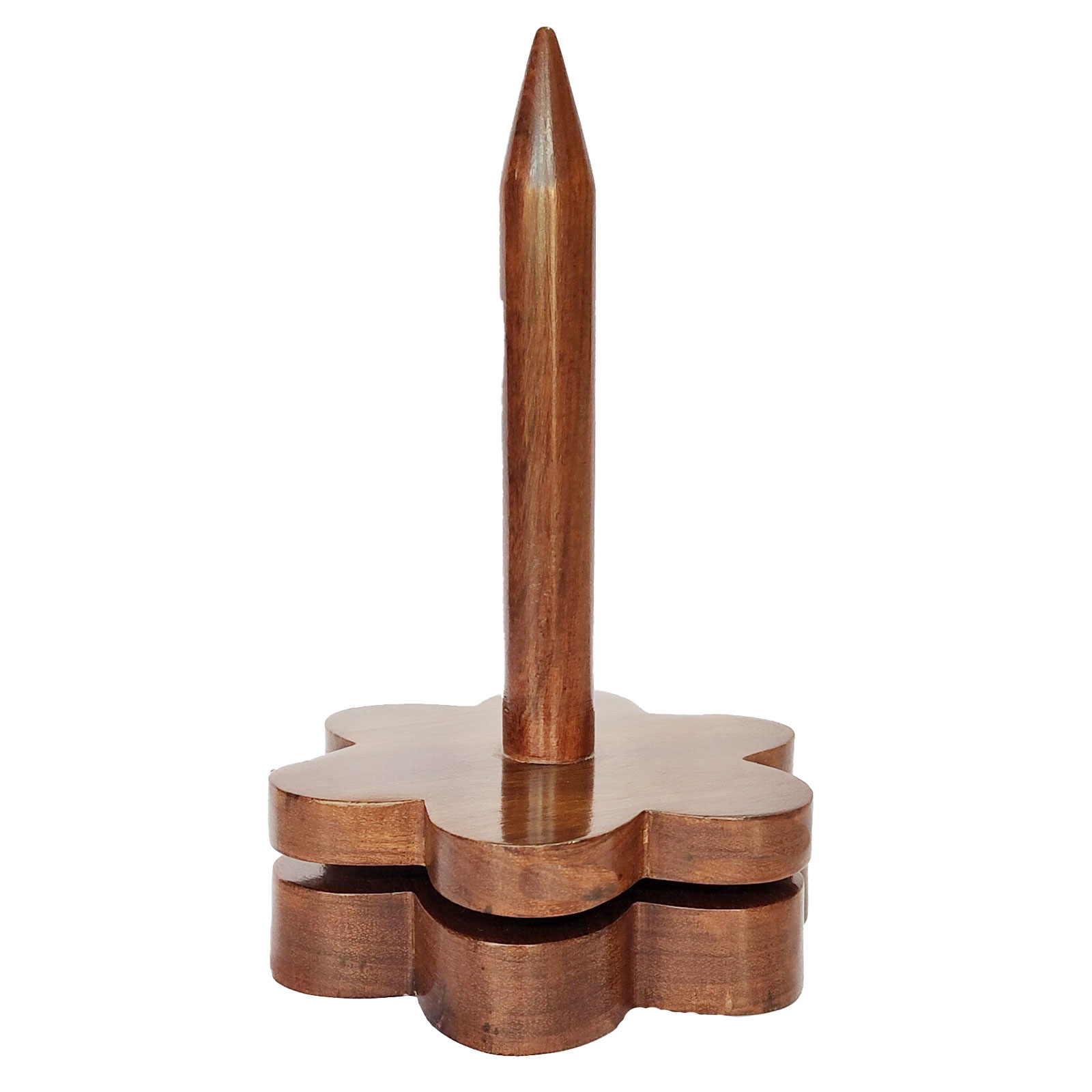 Durable garenhouder bloem 020.1353 Sheesham hout. 19 x 12 cm - STUK