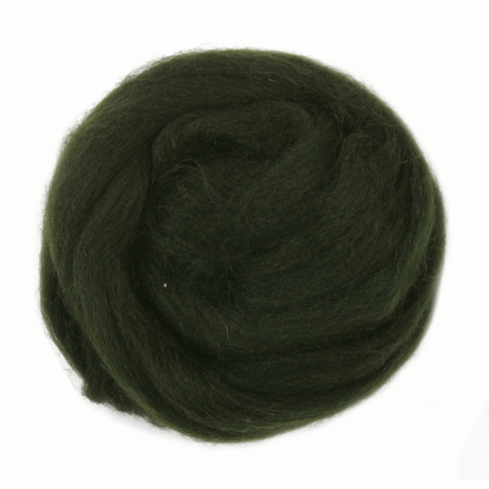 Felting Wool 10 g dark green - STUK