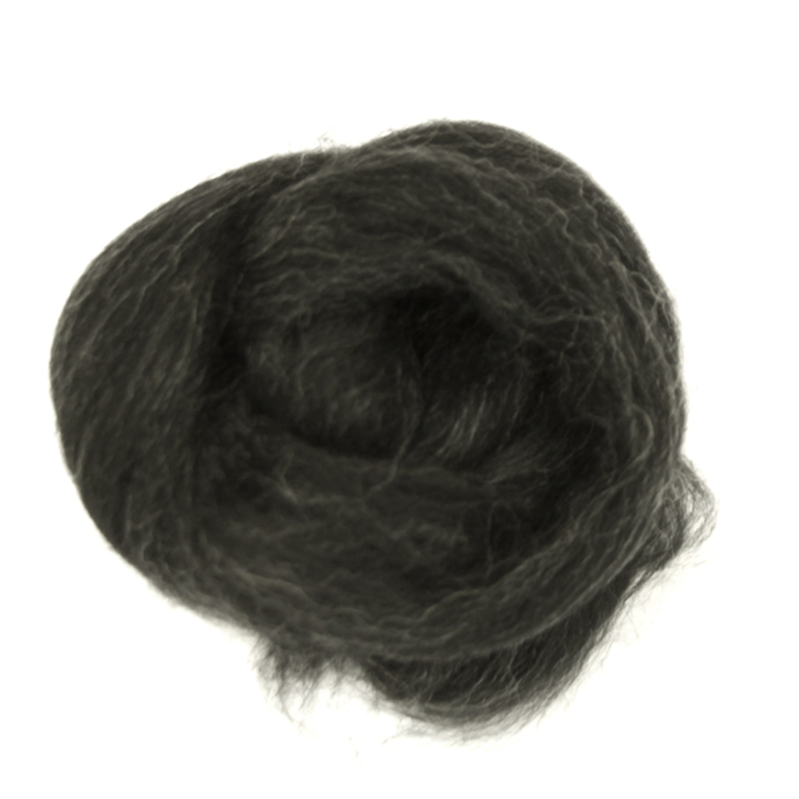 Felting Wool 10 g melange black & white (stk)* - STUK