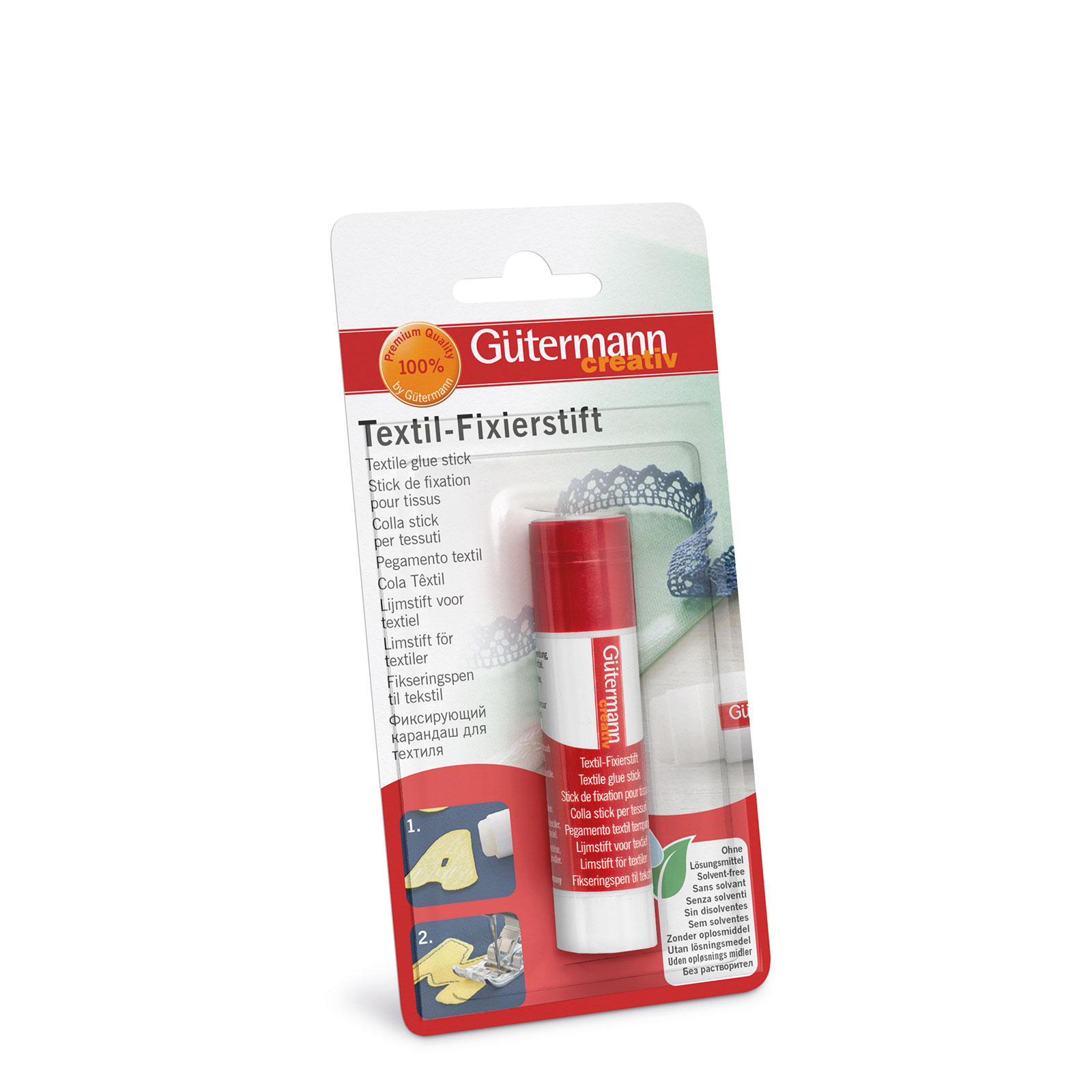 Gütermann 639810 Textiel Lijm Stift 10 gram - Kaart