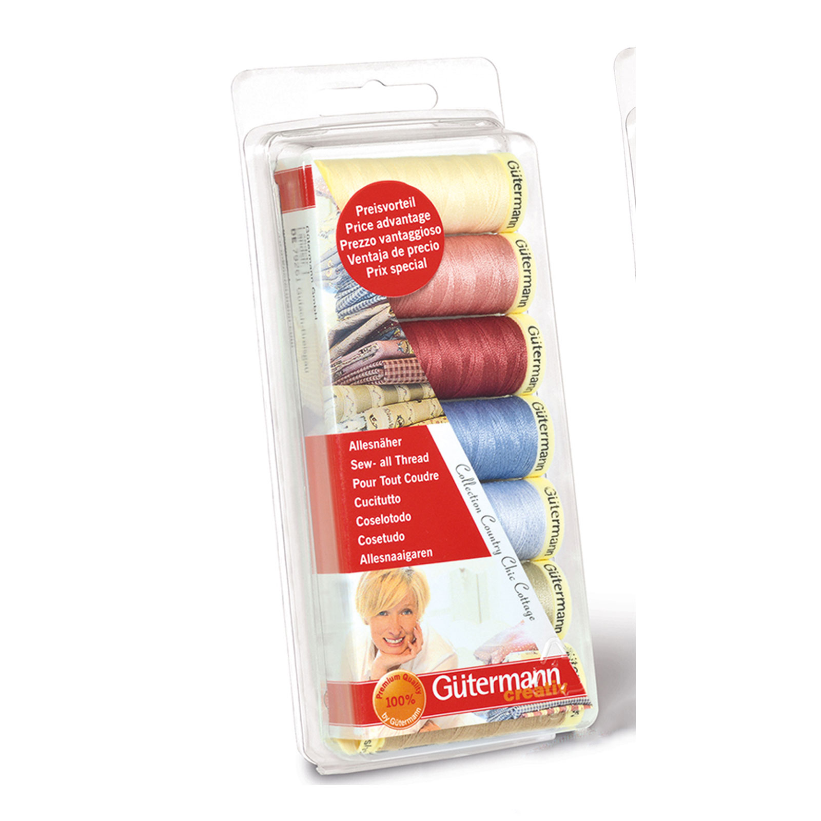 Gütermann 731129 Naaigarenset Vero's World 100 meter - 7 klosjes - Kleur 1