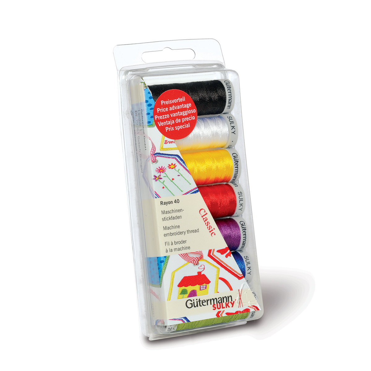Gütermann 731340 Machineborduurgarenset 7 conen Rayon 40 200 meter - Kleur 1