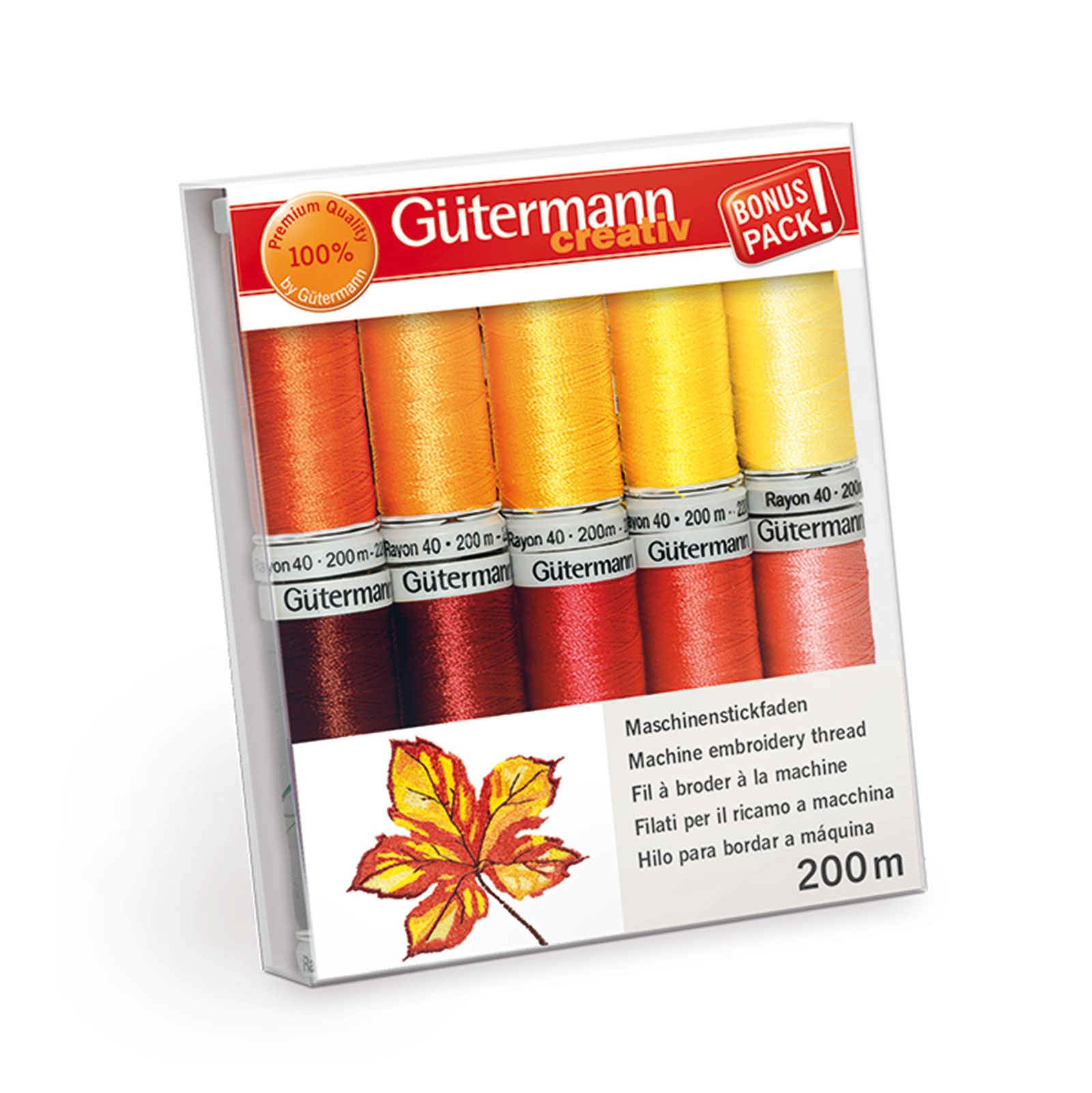 Gütermann 734005 Machineborduurgarenset met 10 conen Rayon 40 200mtr - Kleur 1