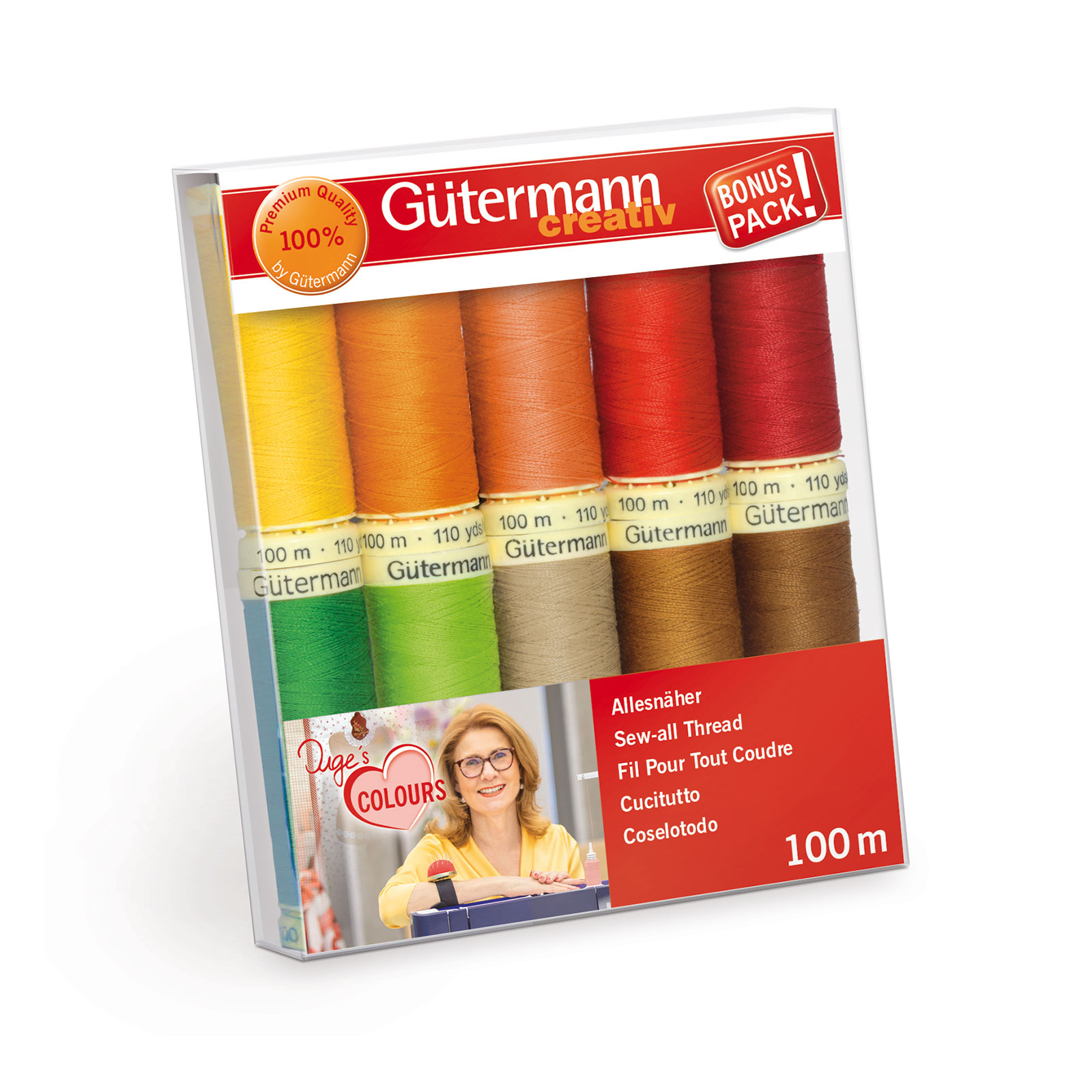 Gütermann 734008 Naaigarenset met 10 conen Inge's allesnaaigaren - STUK