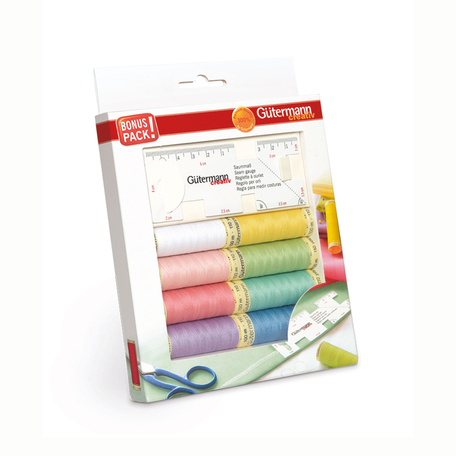 Gütermann 734583 Naaigarenset met 8 conen allesnaaigaren + zoommeter - SET