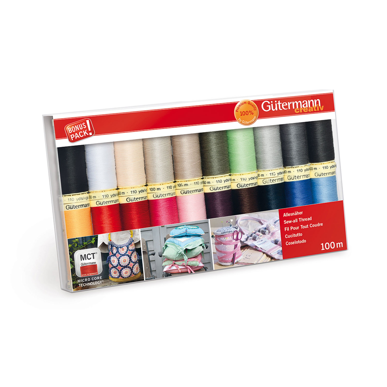Gütermann 734609 Naaigarenset met 20 conen allesnaaigaren 100 meter - Kleur 1