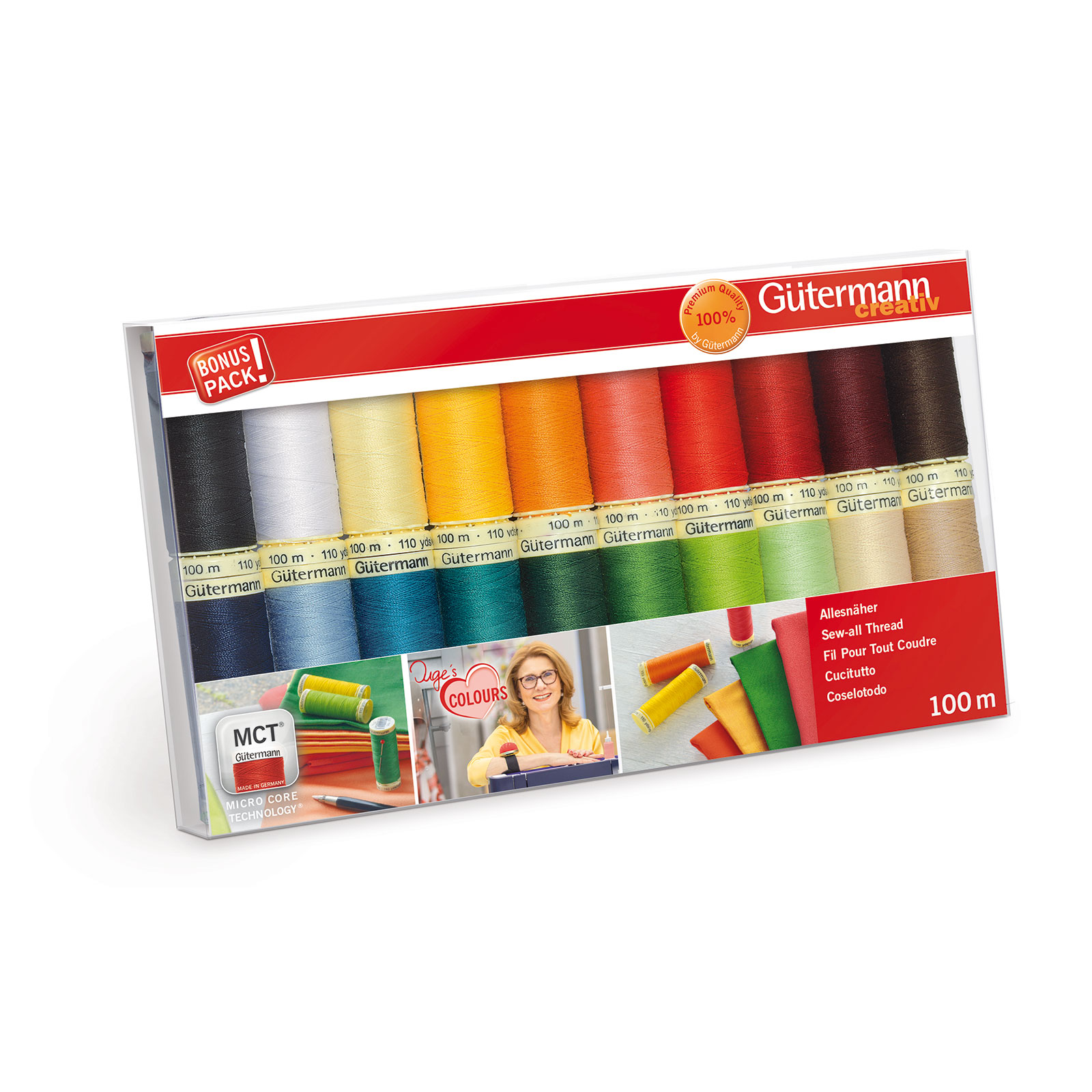 Gütermann 734610 Naaigarenset met 20 conen Inge's allesnaaigaren - STUK