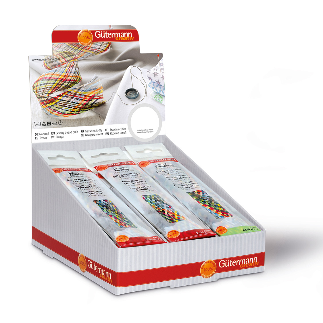 Gütermann 799576 Display Naaigarenvlecht + siersteekgaren - Display