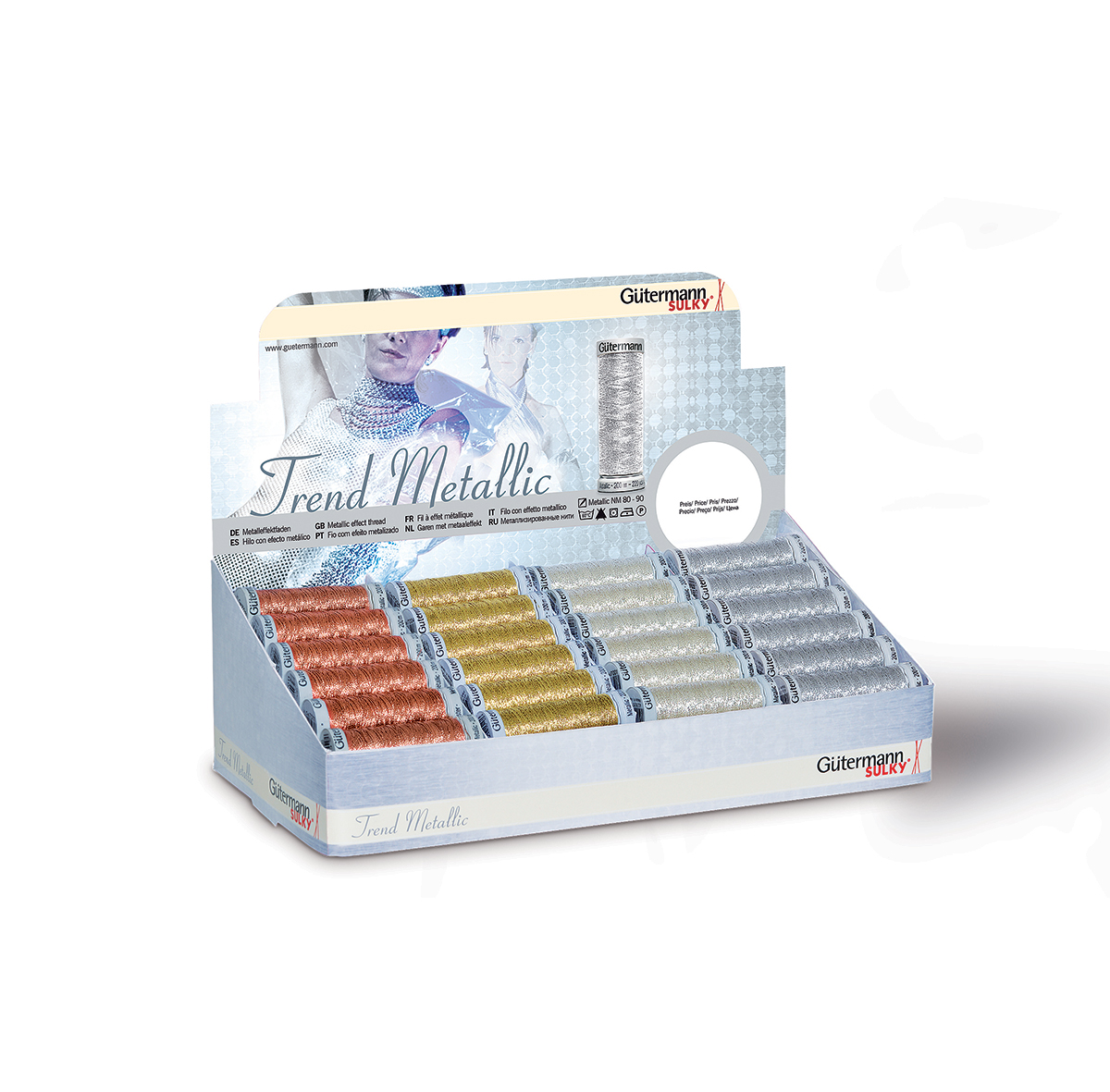 Gütermann 799688 Display Metallic 200 meter - Kleur 1