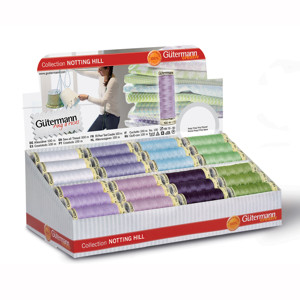 Gütermann 799726 Display allesnaaigaren 100 meter ring a roses - Kleur 3