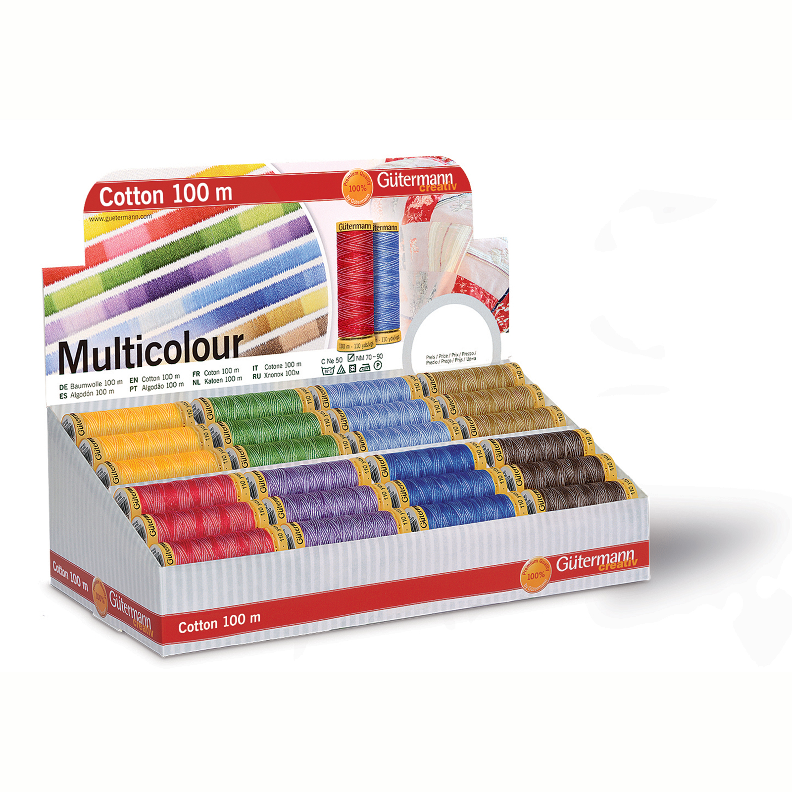 Gütermann 799728 Display Katoen 100 meter Multicolor - Display