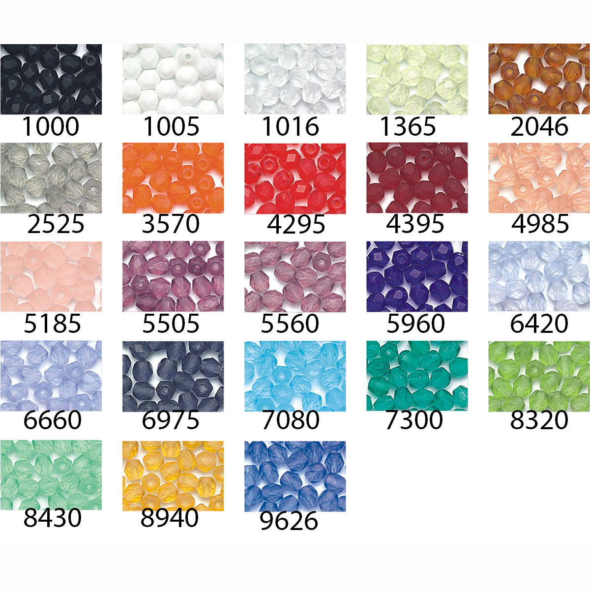 Gütermann 601624 Facetparel 4mm - STUK