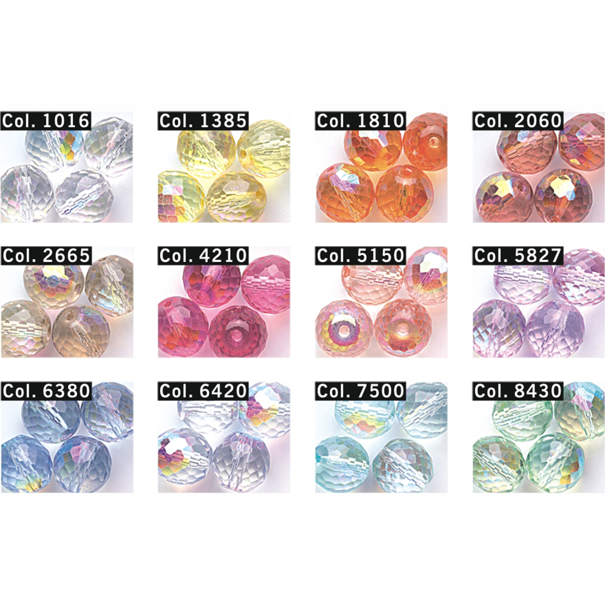 Gütermann 614483 Facetkogel 12mm - STUK