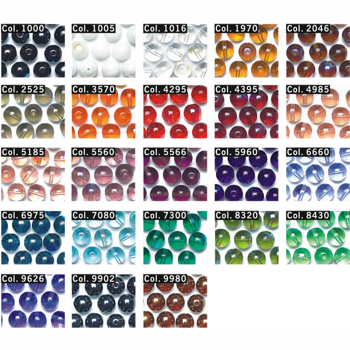 Gütermann 785016 Regenboogparels 6mm - STUK