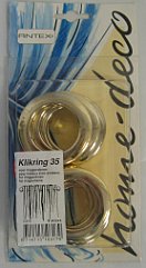 Antex 329761 Home Deco Klikring 35mm messing 8 stuks - Kaart