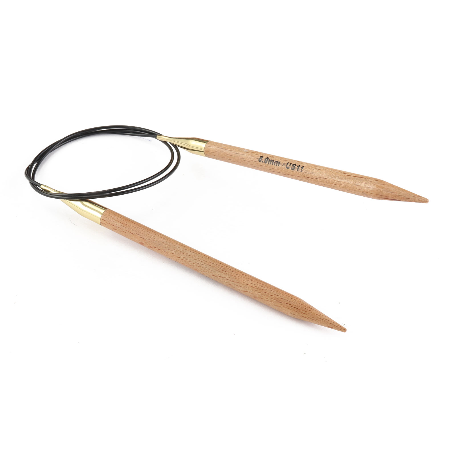 Knitpro 35355 Basix Beech rondbreinaald 120 cm 8 mm - Kaart