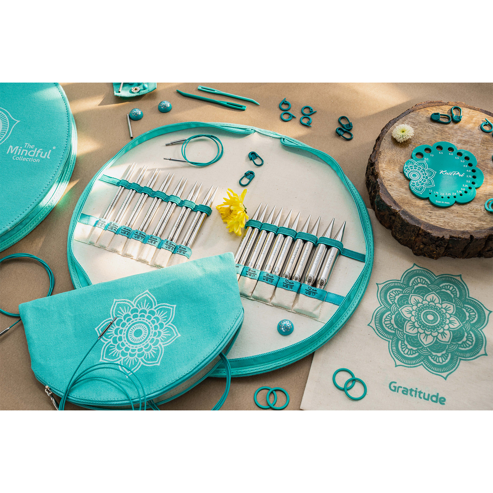 Knitpro 36310 Mindful Warmth Verwisselbare breinaaldenset 10 cm 3 t/m 10 mm - SET
