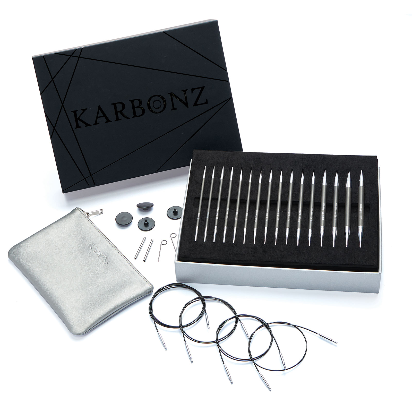 KnitPro 41630 Symfonie Rose Karbon Verwisselbare naaldenset - SET
