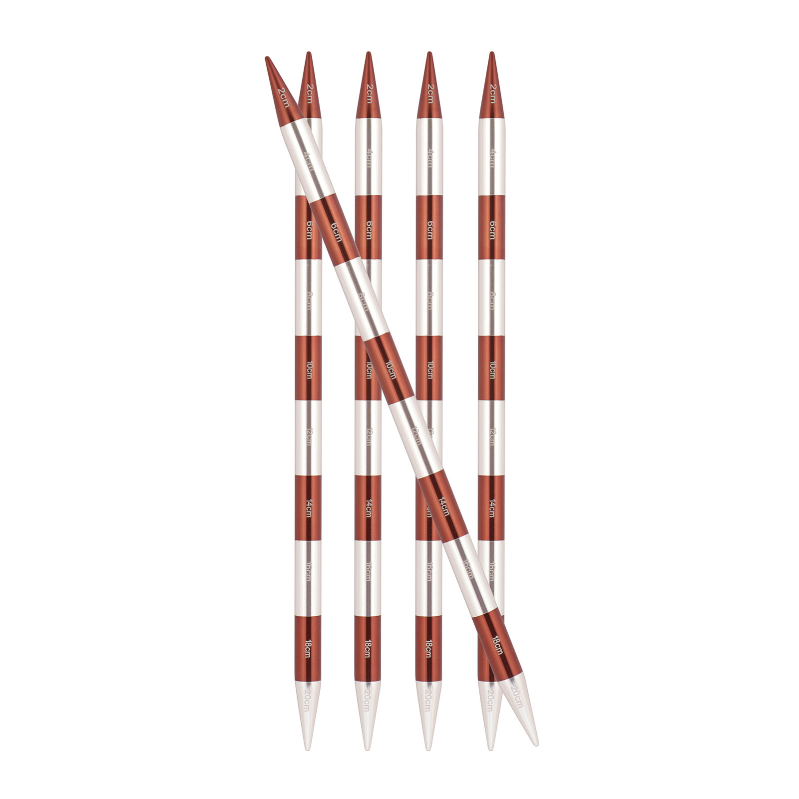 KnitPro 42021 Smartsix sokkennaalden 20 cm (Sienna) 2,00 mm - Kaart