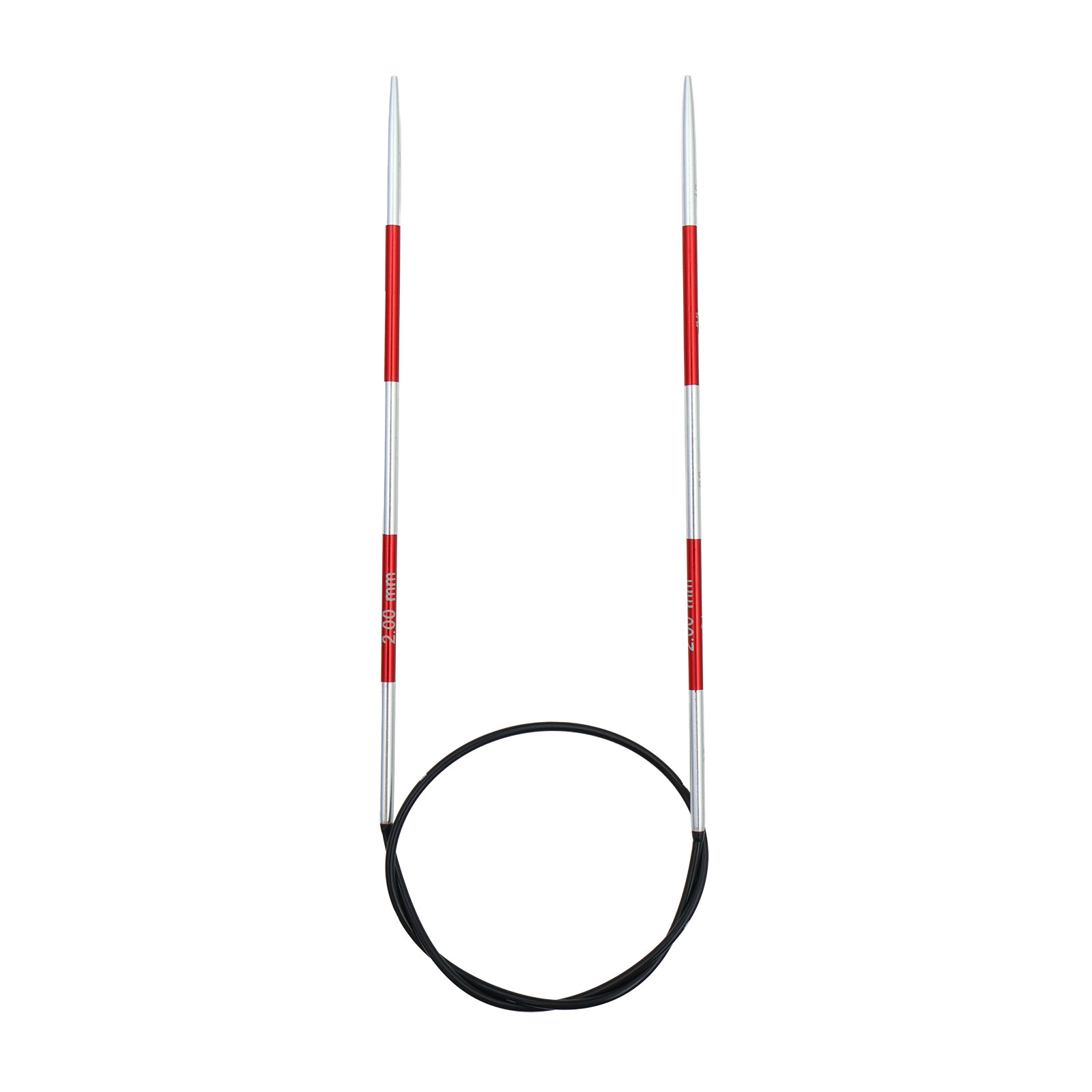 KnitPro 42041 Smartsix Rondbreinaalden 40 cm (Rood) 2,00 mm - Kaart