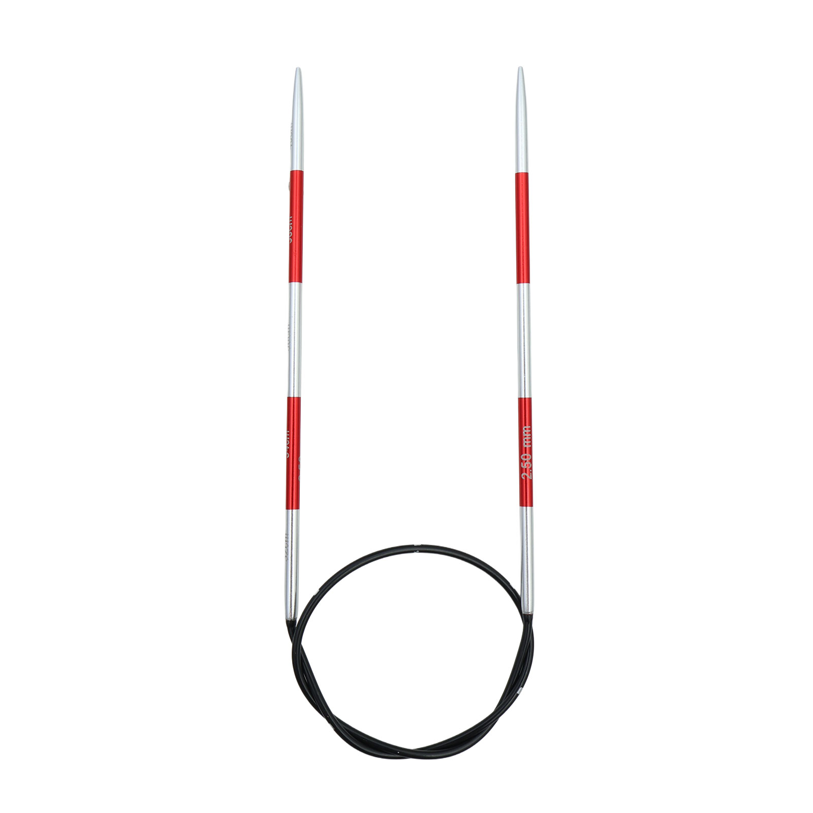 KnitPro 42043 Smartsix Rondbreinaalden 40 cm (Rood) 2,50 mm - Kaart