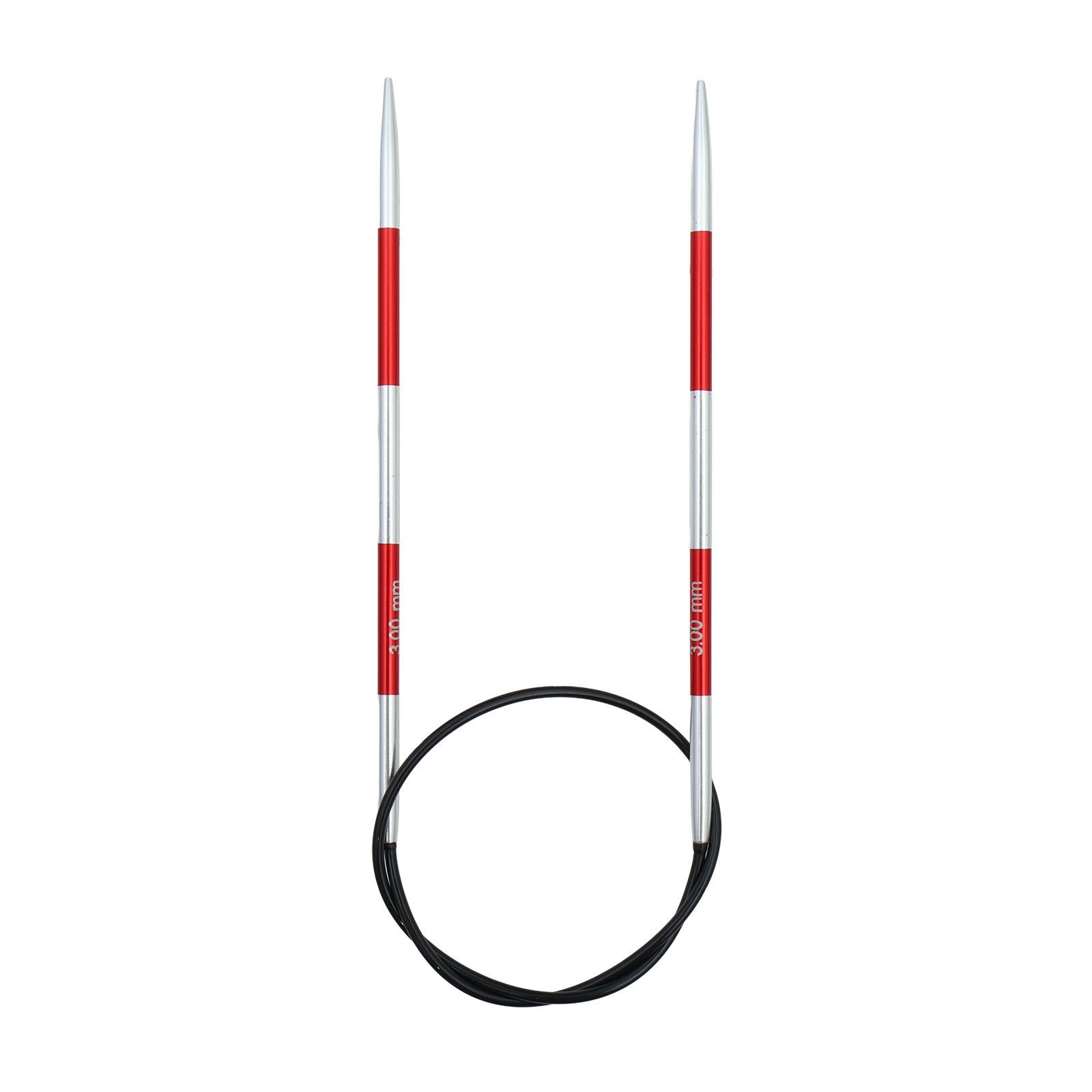 KnitPro 42045 Smartsix Rondbreinaalden 40cm (Rood) 3.00mm - Kaart