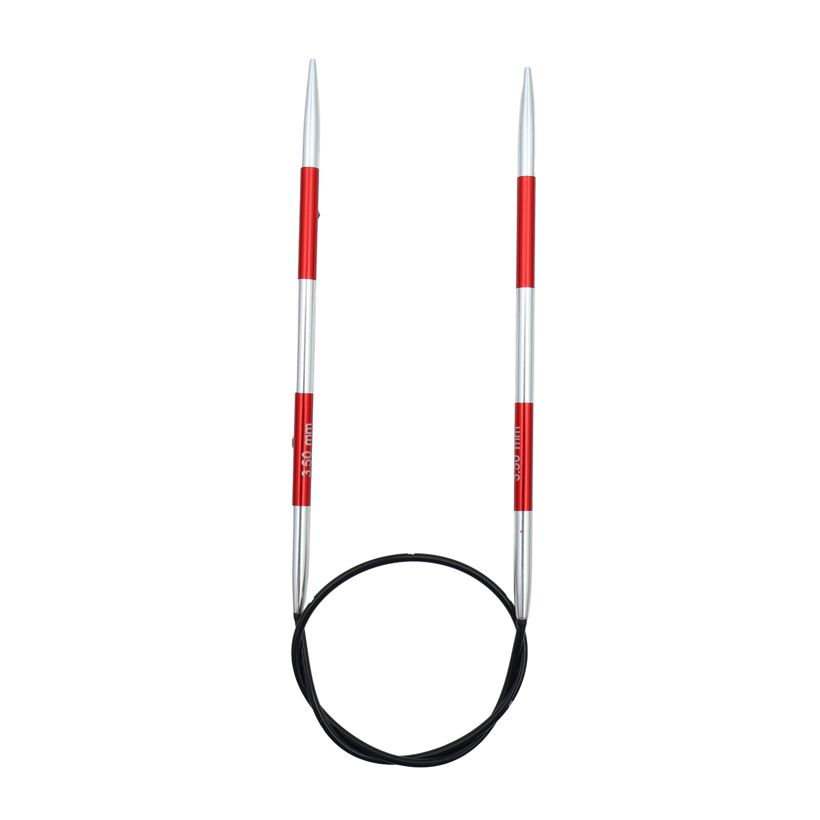 KnitPro 42047 Smartsix Rondbreinaalden 40 cm (Rood) 3,50 mm - Kaart