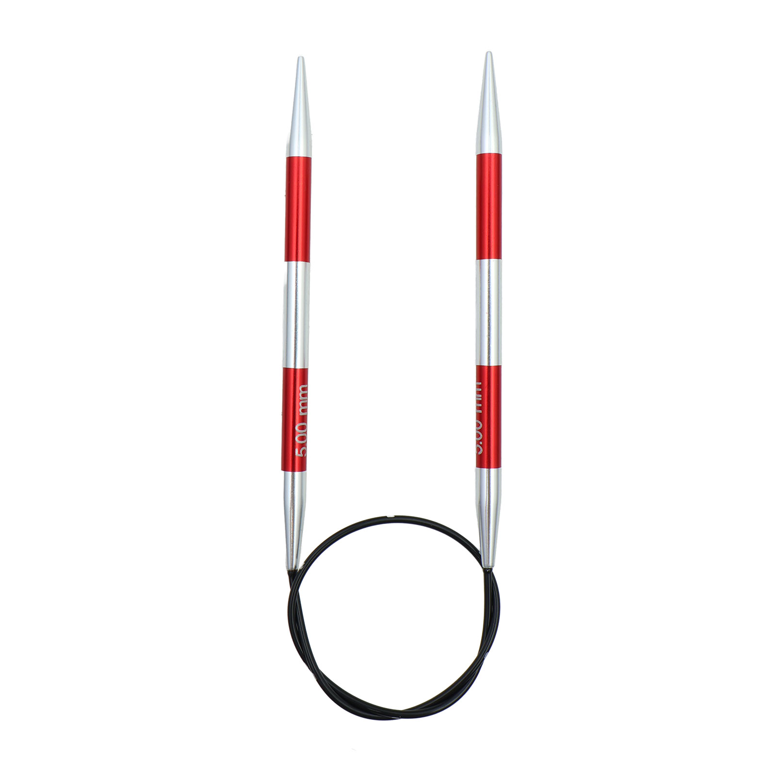 KnitPro 42051 Smartsix Rondbreinaalden 40 cm (Rood) 5,00 mm - Kaart