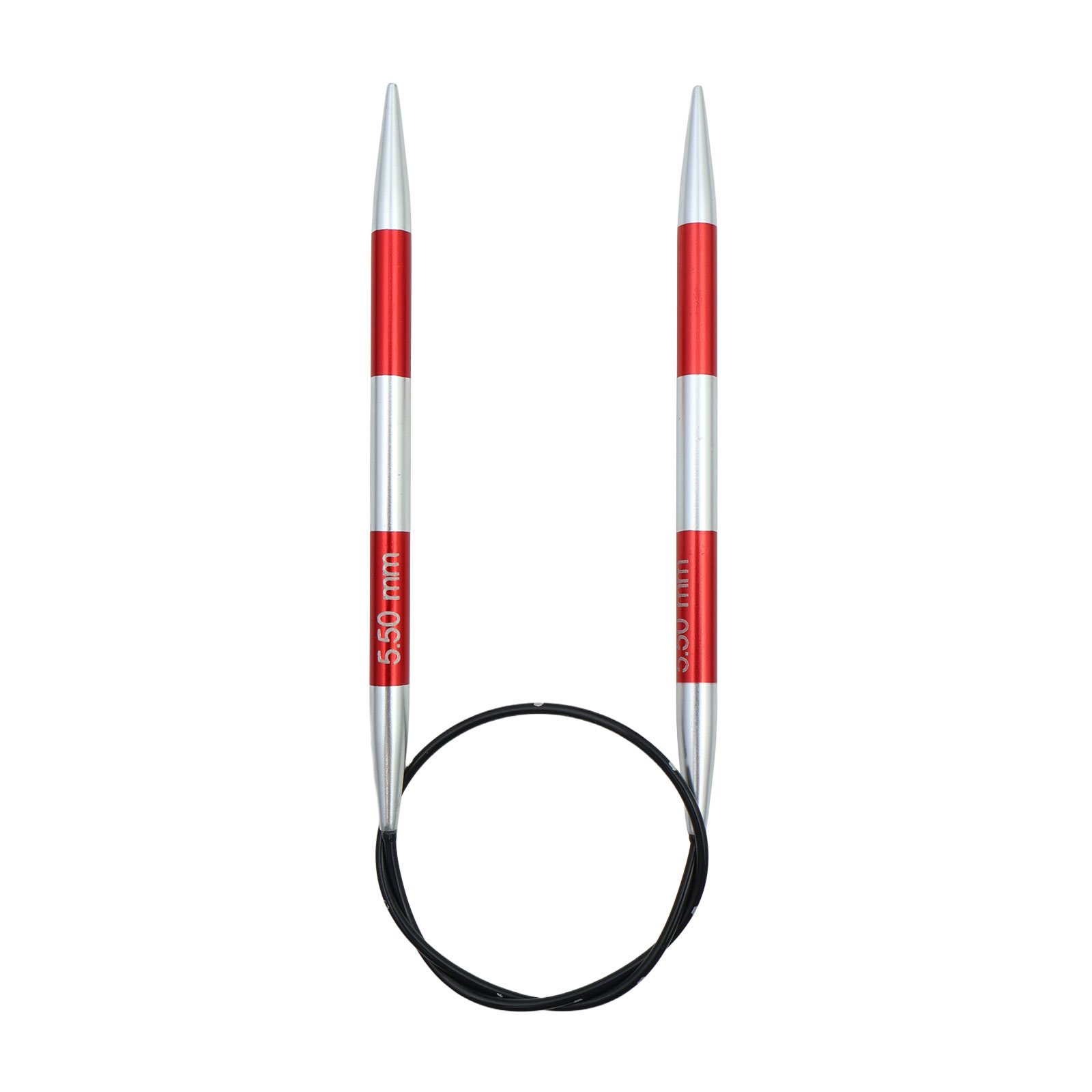 KnitPro 42052 Smartsix Rondbreinaalden 40cm (Rood) 5.50mm - Kaart