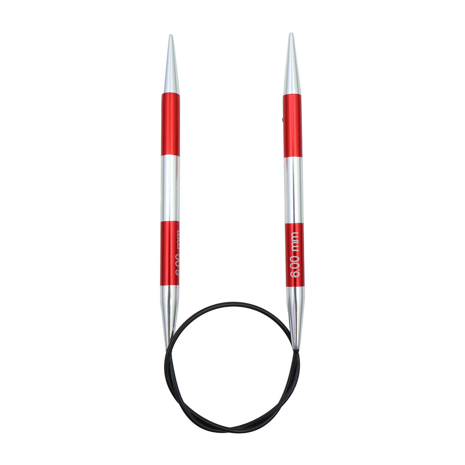 KnitPro 42053 Smartsix Rondbreinaalden 40cm (Rood) 6.00mm - Kaart