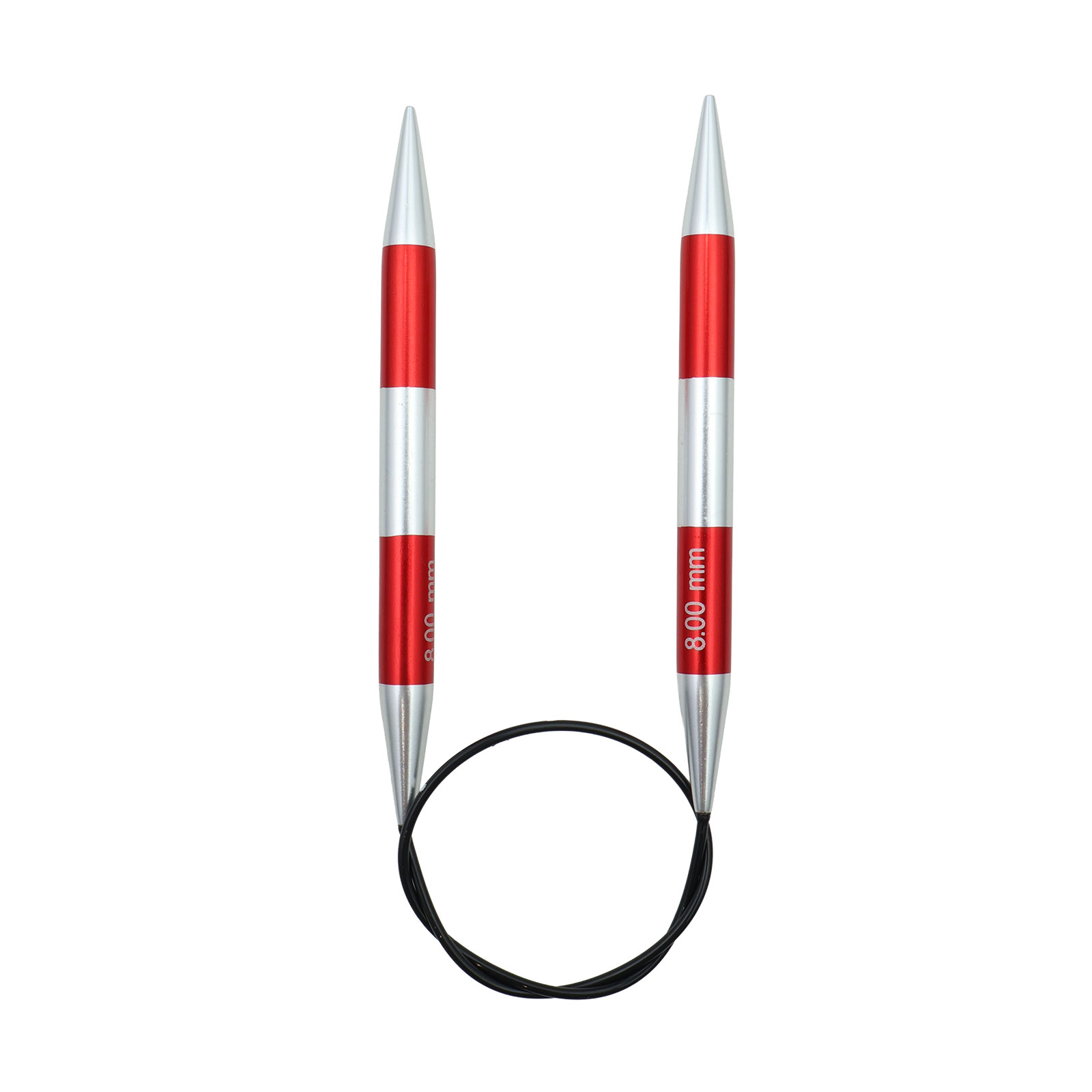 KnitPro 42056 Smartsix Rondbreinaalden 40cm (Rood) 8.00mm - Kaart