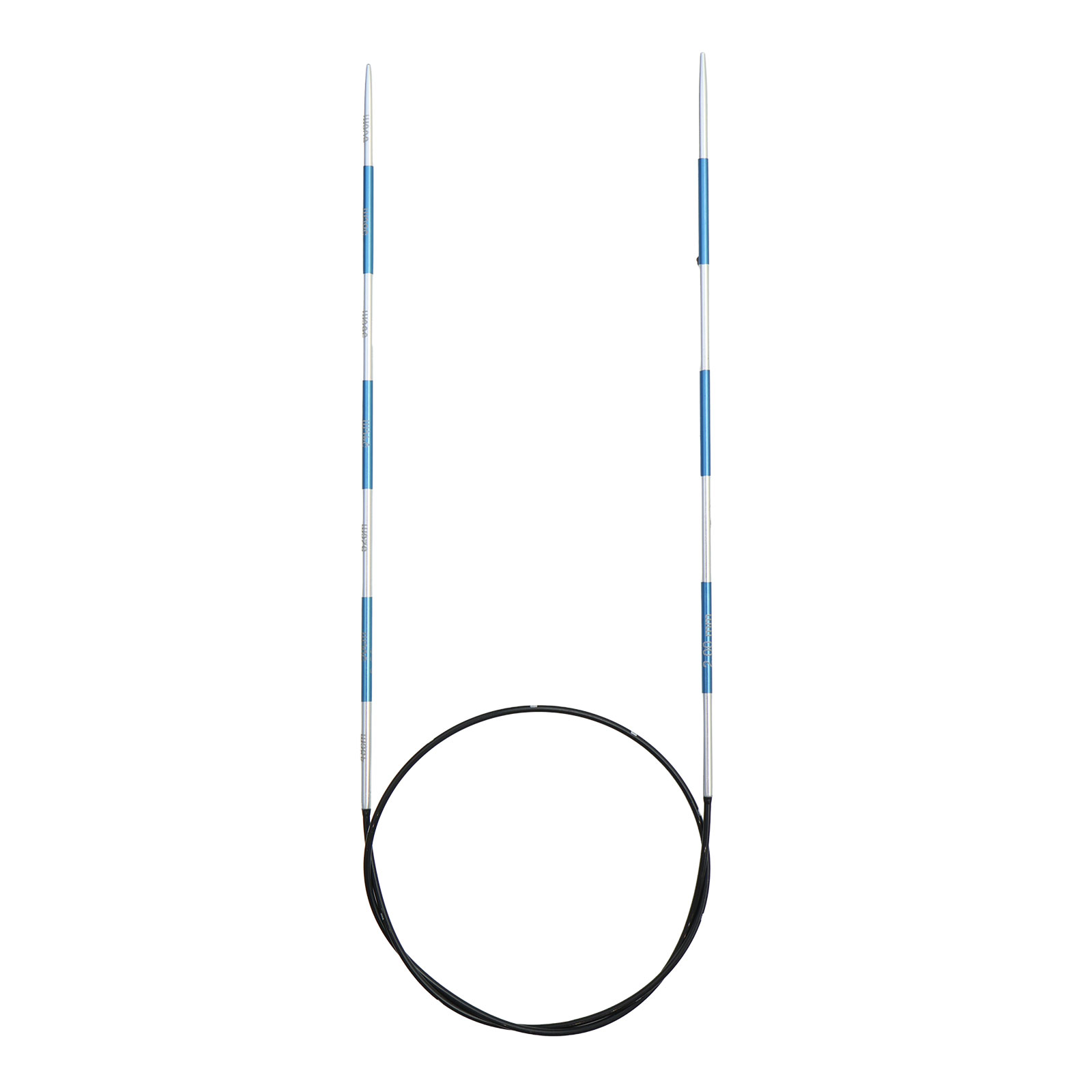 KnitPro 42061 Smartsix Rondbreinaalden 60 cm (Blauw) 2,00 mm - Kaart