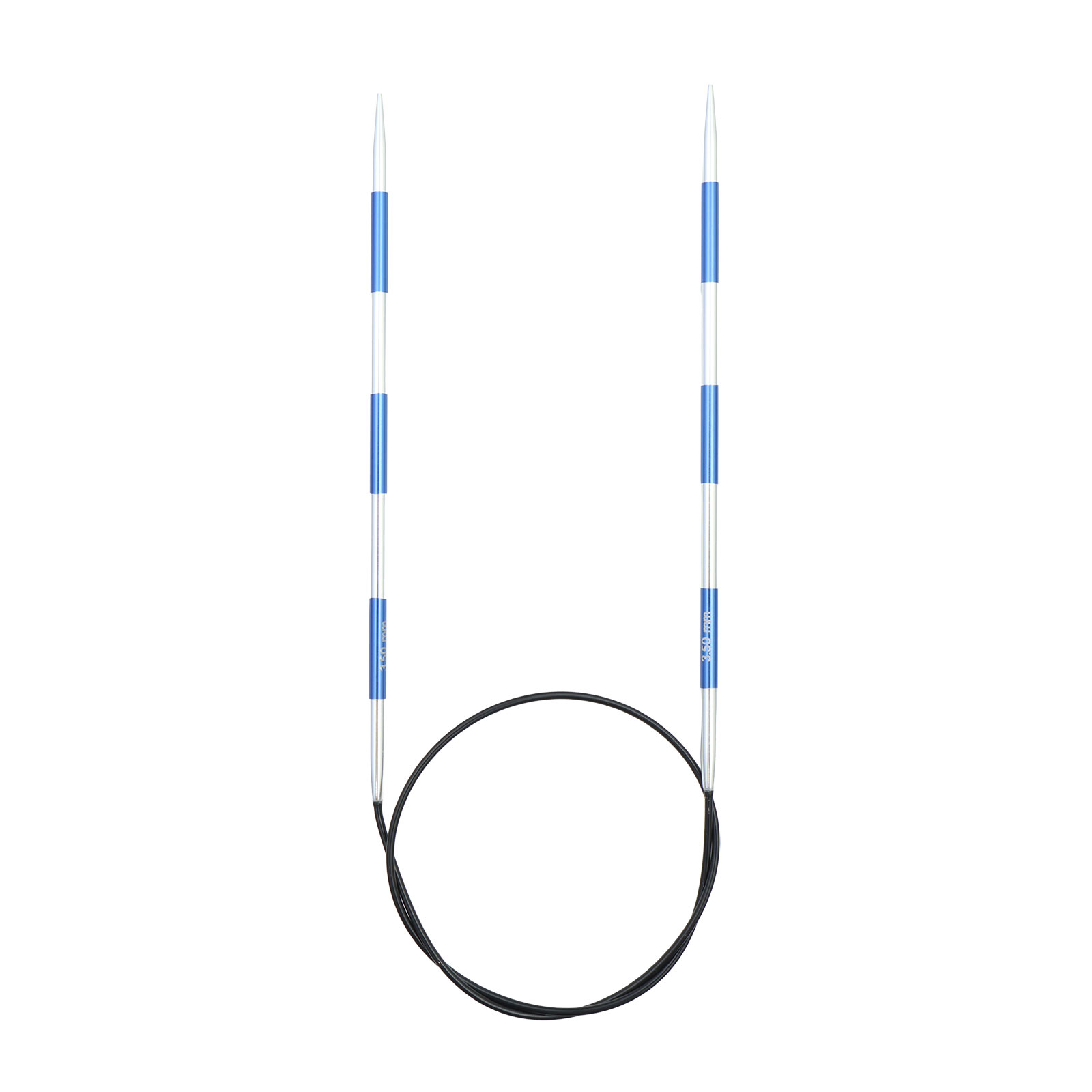KnitPro 42067 Smartsix Rondbreinaalden 60 cm (Blauw) 3,50 mm - Kaart