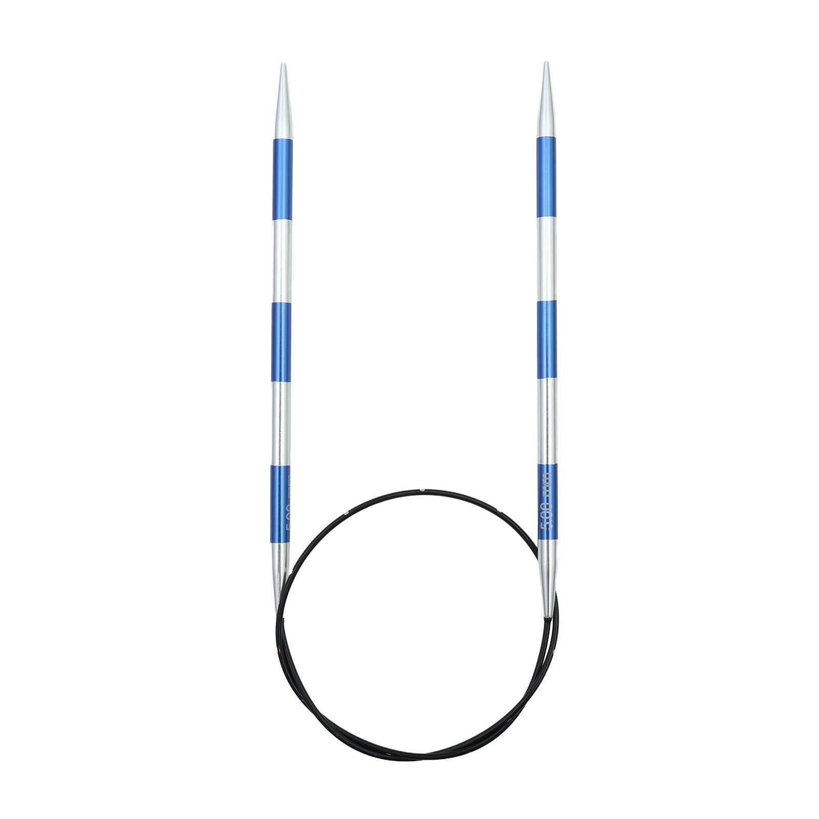 KnitPro 42071 Smartsix Rondbreinaalden 60 cm (Blauw) 5,00 mm - Kaart