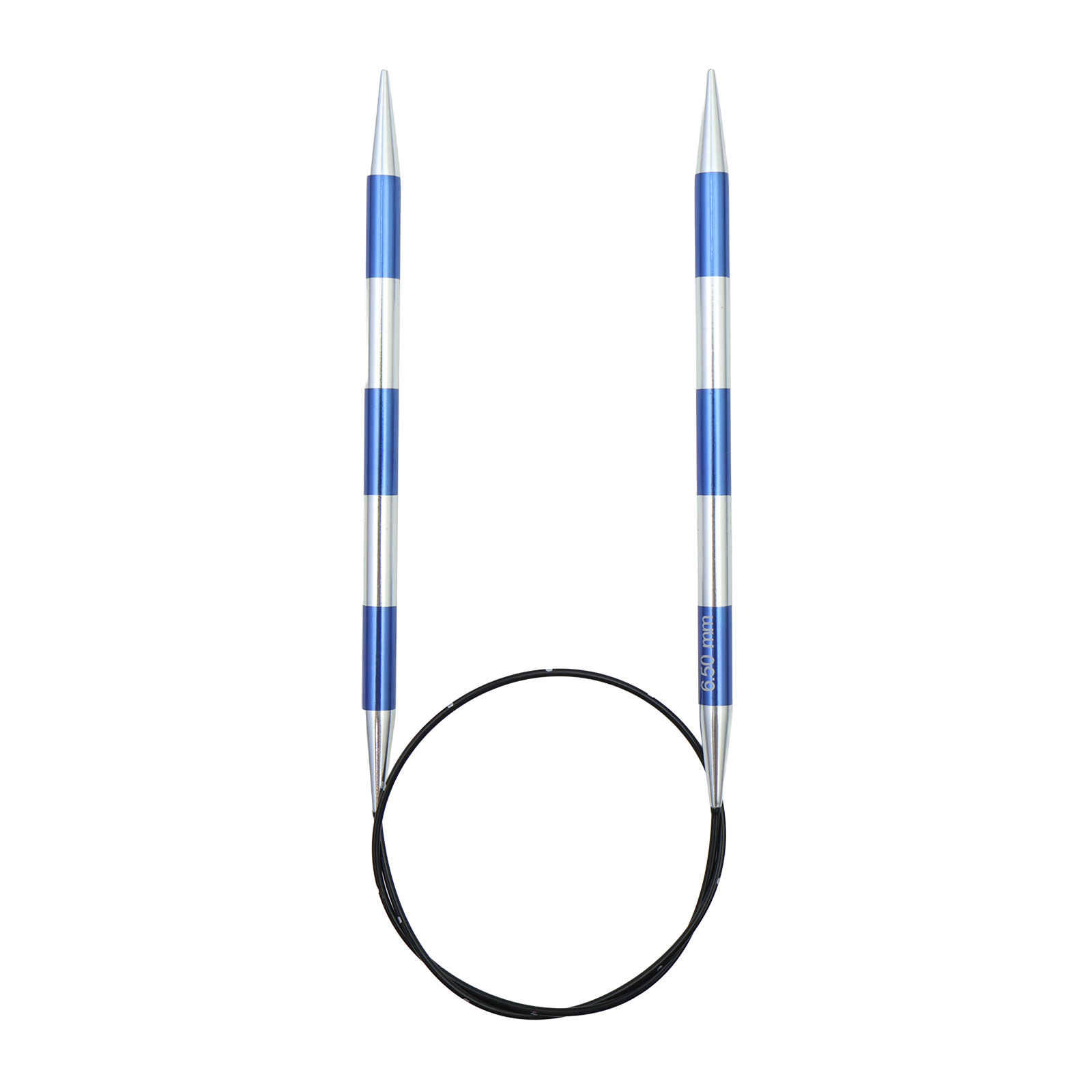 KnitPro 42074 Smartsix Rondbreinaalden 60cm (Blauw) 6.50mm - Kaart